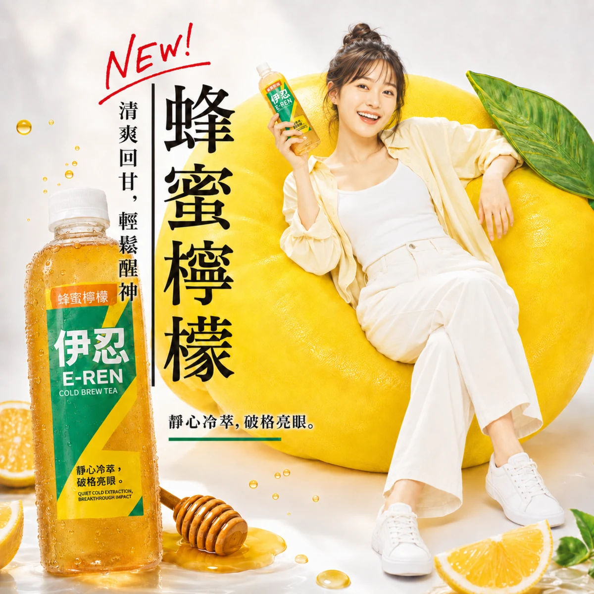 伊忍 E-REN 蜂蜜檸檬新品廣告